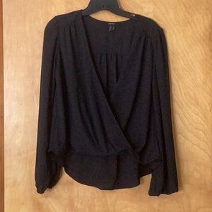 Black sheer Forever 21 size small top.